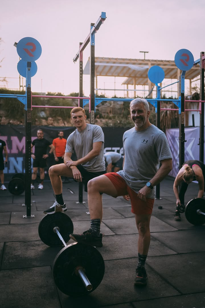 CrossFit Puerto Banus members training together in the outdoor area